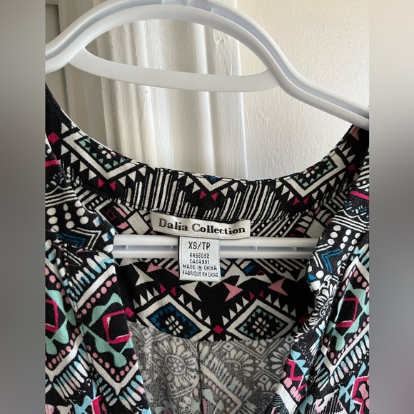 Dalia collection - Aztec print long blouse /tunique xs - Picture 2 of 3
